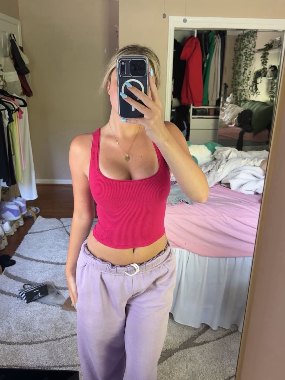 Urban outfitters fuchsia tank top
